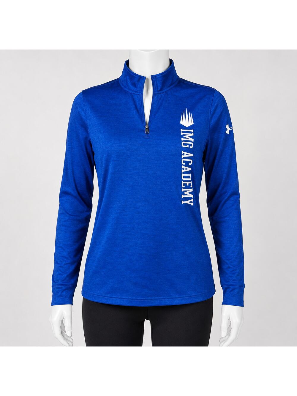 Under Armour IMG Academy 1/4 Zip Pullover Women's Med Royal Blue Performance Top